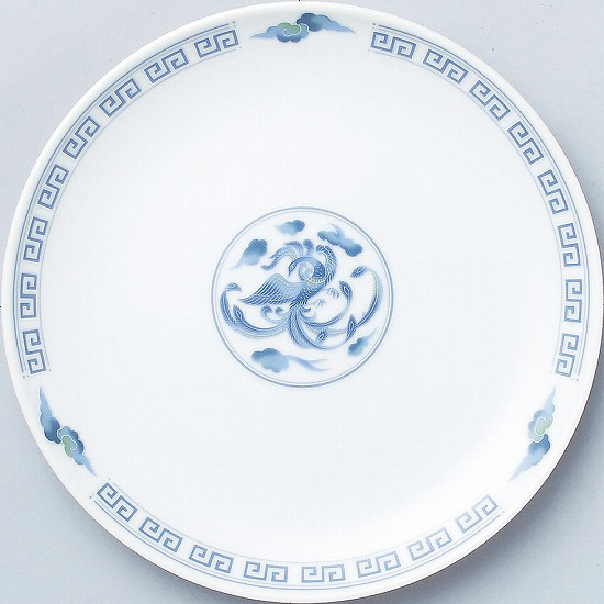 メタ玉２１ｃｍ皿　中華食器　　名入れ・絵付け対応可能　箱入れ可能（※別途見積）　【10-248-3】