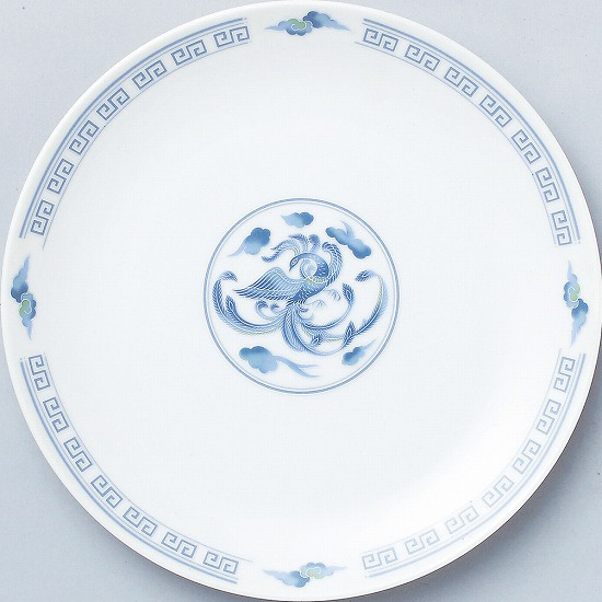 メタ玉２４ｃｍ皿　中華食器　　名入れ・絵付け対応可能　箱入れ可能（※別途見積）　【10-248-2】