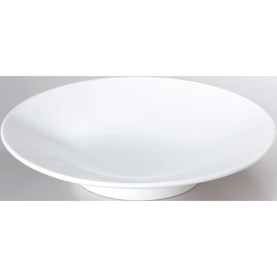 高台２５ｃｍ深皿　中華食器　　名入れ・絵付け対応可能　箱入れ可能（※別途見積）　【10-214-18】