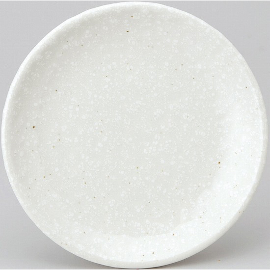 メタ玉１５ｃｍ皿　粉引　中華食器　　名入れ・絵付け対応可能　箱入れ可能（※別途見積）　【10-71-6】