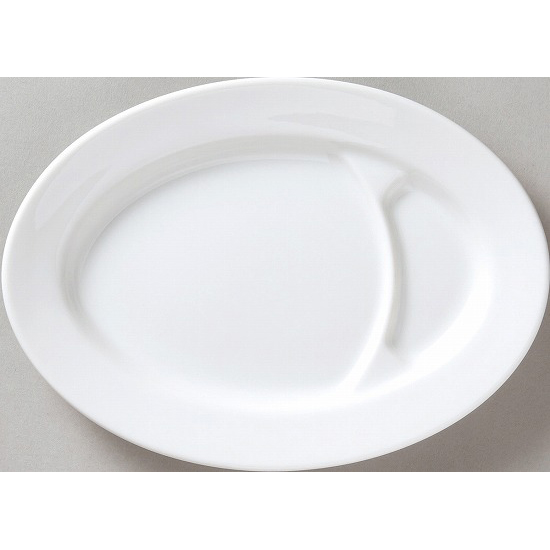 ２３ｃｍギョウザ皿　中華食器　　名入れ・絵付け対応可能　箱入れ可能（※別途見積）　【10-220-9】