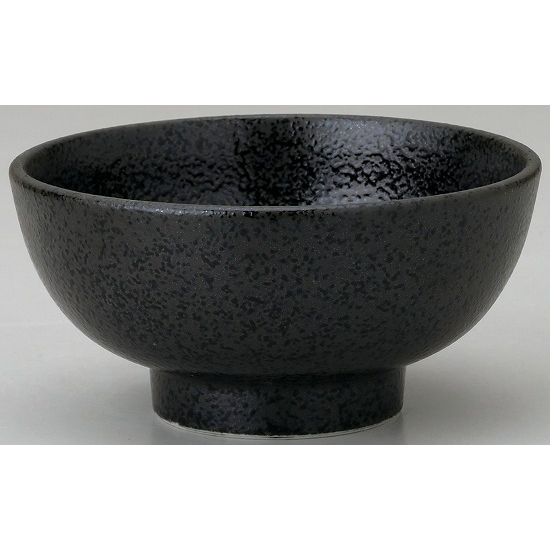 丸１２ｃｍ碗　黒耀　中華食器　　名入れ・絵付け対応可能　箱入れ可能（※別途見積）　【10-236-8】