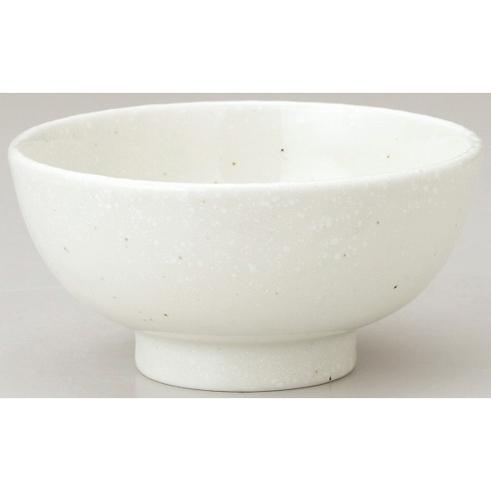 丸１２ｃｍ碗　粉引　中華食器　　名入れ・絵付け対応可能　箱入れ可能（※別途見積）　【10-232-9】