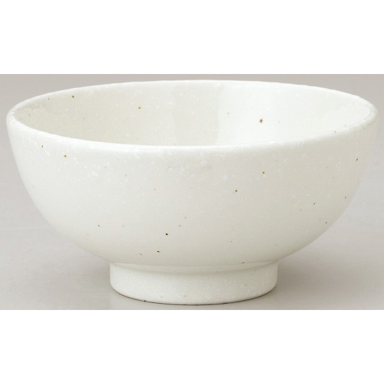 丸１３ｃｍ碗　粉引　中華食器　　名入れ・絵付け対応可能　箱入れ可能（※別途見積）　【10-173-10】
