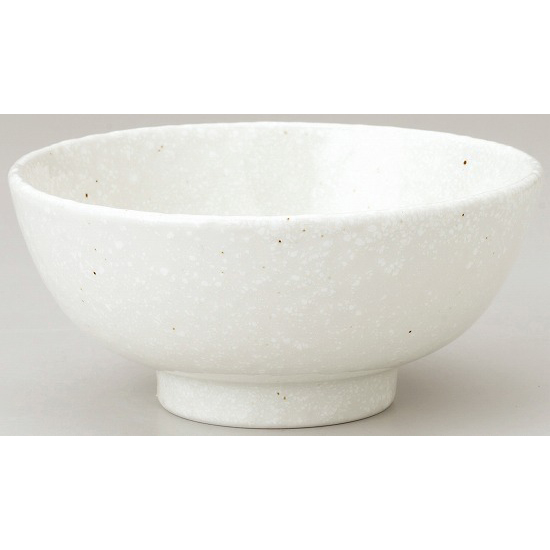 丸１４ｃｍ碗　粉引　中華食器　　名入れ・絵付け対応可能　箱入れ可能（※別途見積）　【10-173-9】